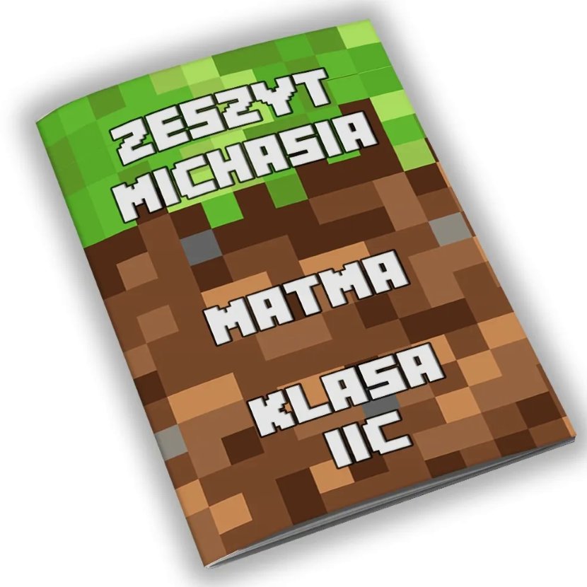 Zeszyt Minecraft A5 z personalizowaną okładką - 32 kartki