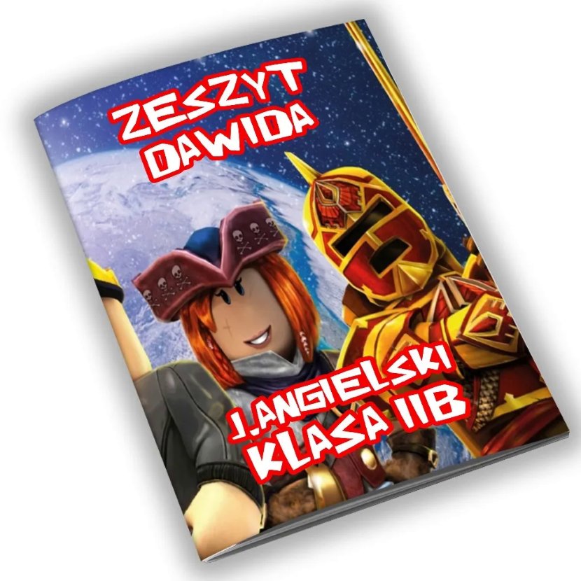 Zeszyt A5 Roblox z Okładką Personalizowaną - 32 Kartki, Twoje Imię