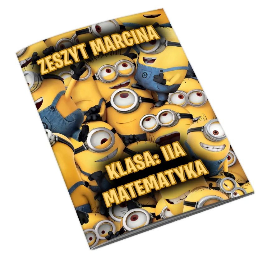Zeszyt A5 Minionki z Personalizowaną Okładką - 32 Kartki