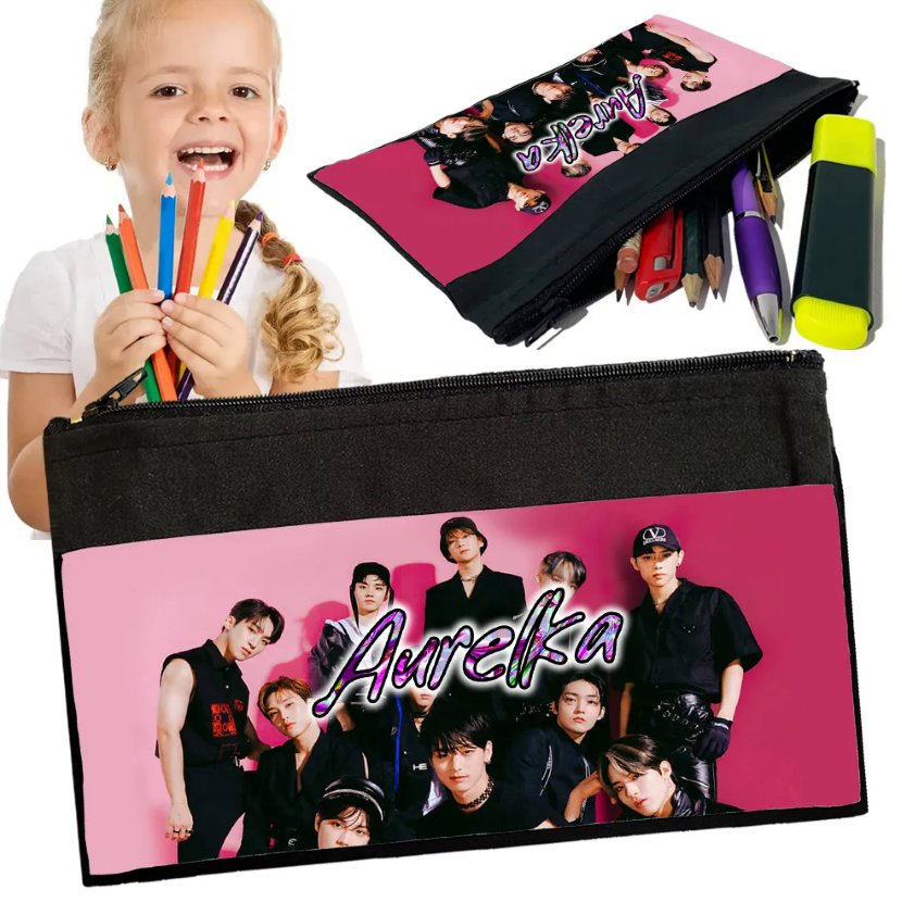 Personalizowany Piórnik STRAY KIDS - Saszetka Nadruk imienia Prezent