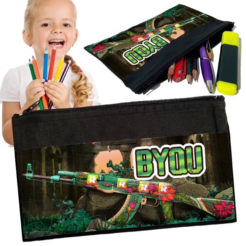 Personalizowany Piórnik COUNTER STRIKE CS GO Saszetka Nadruk Prezent