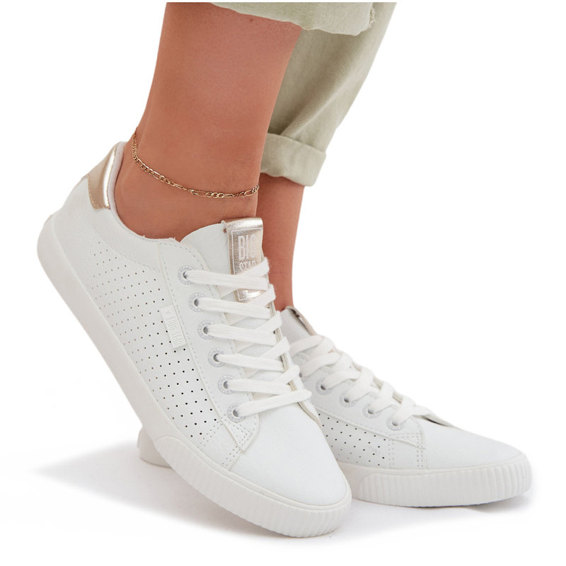 Trampki Tenisówki Damskie Eko Skórzane Big Star TT274020 Białe 41-41