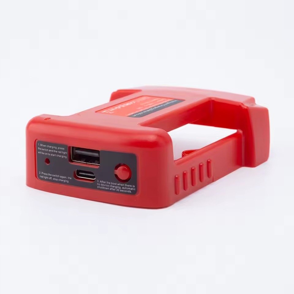 Adapter powerbank do akumulatorów Milwaukee 18V szybkie ładowanie USB-C