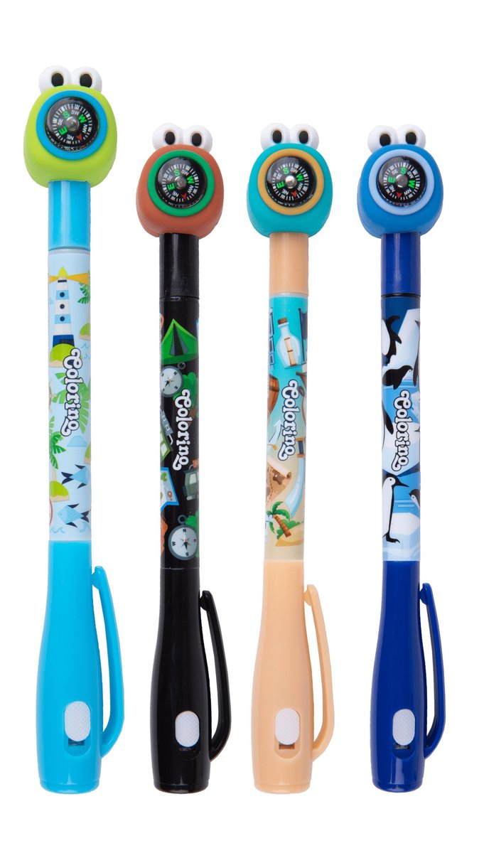 Długopis magiczny z lampką UV Compass Colorino