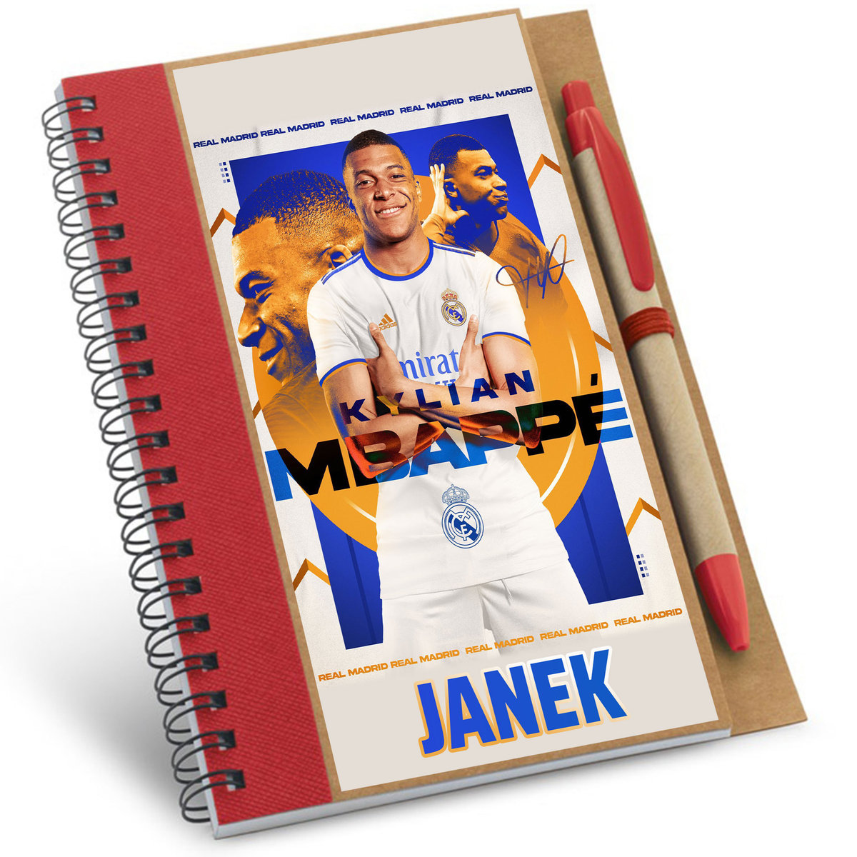 NOTATNIK NOTES ECO KYLIAN MBAPPE REAL MADRID PREZENT DLA DZIECKA Y5