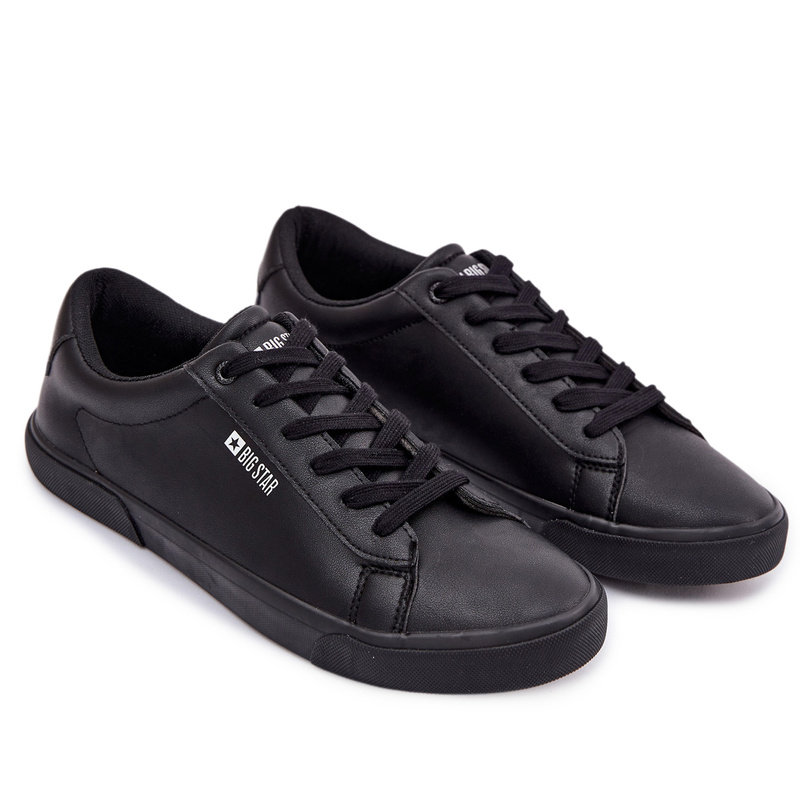 Męskie Trampki Z Eko Skóry Big Star TT174002 Czarne 46-43