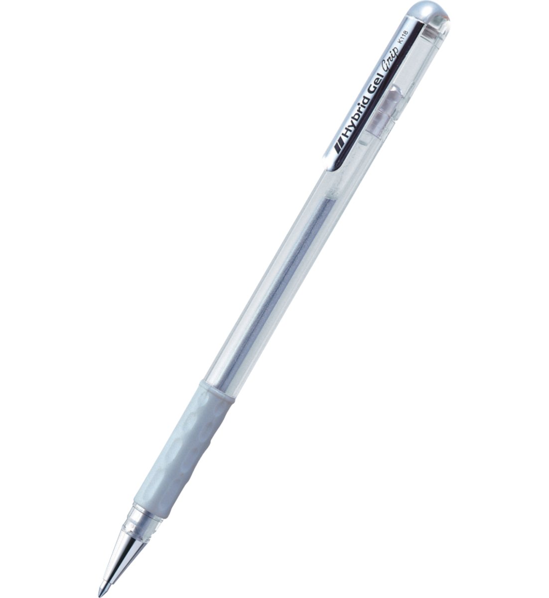 Długopis żelowy metaliczny/srebrny K118