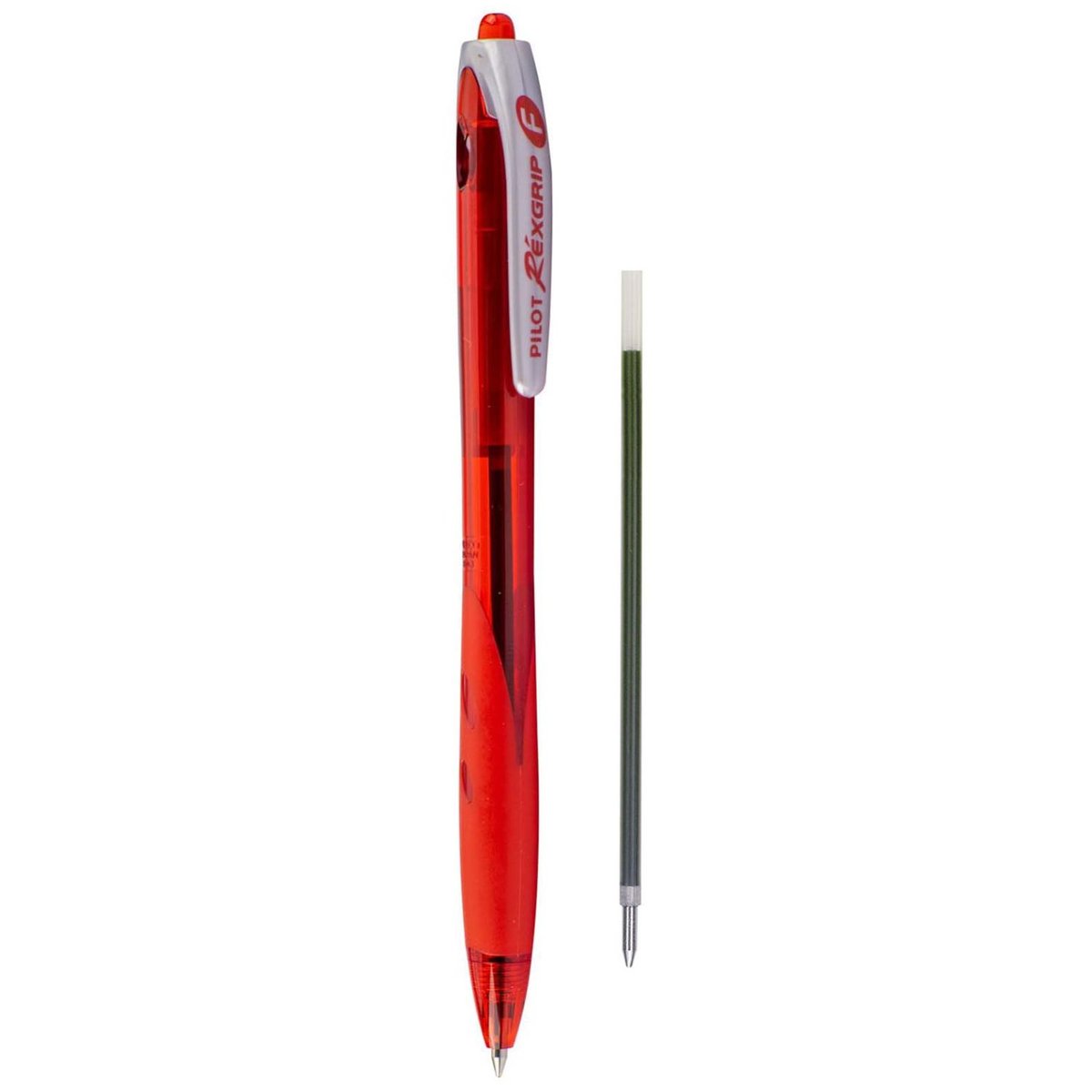 Pilot  Zestaw długopis olejowy REXGRIP czerwony + wkład