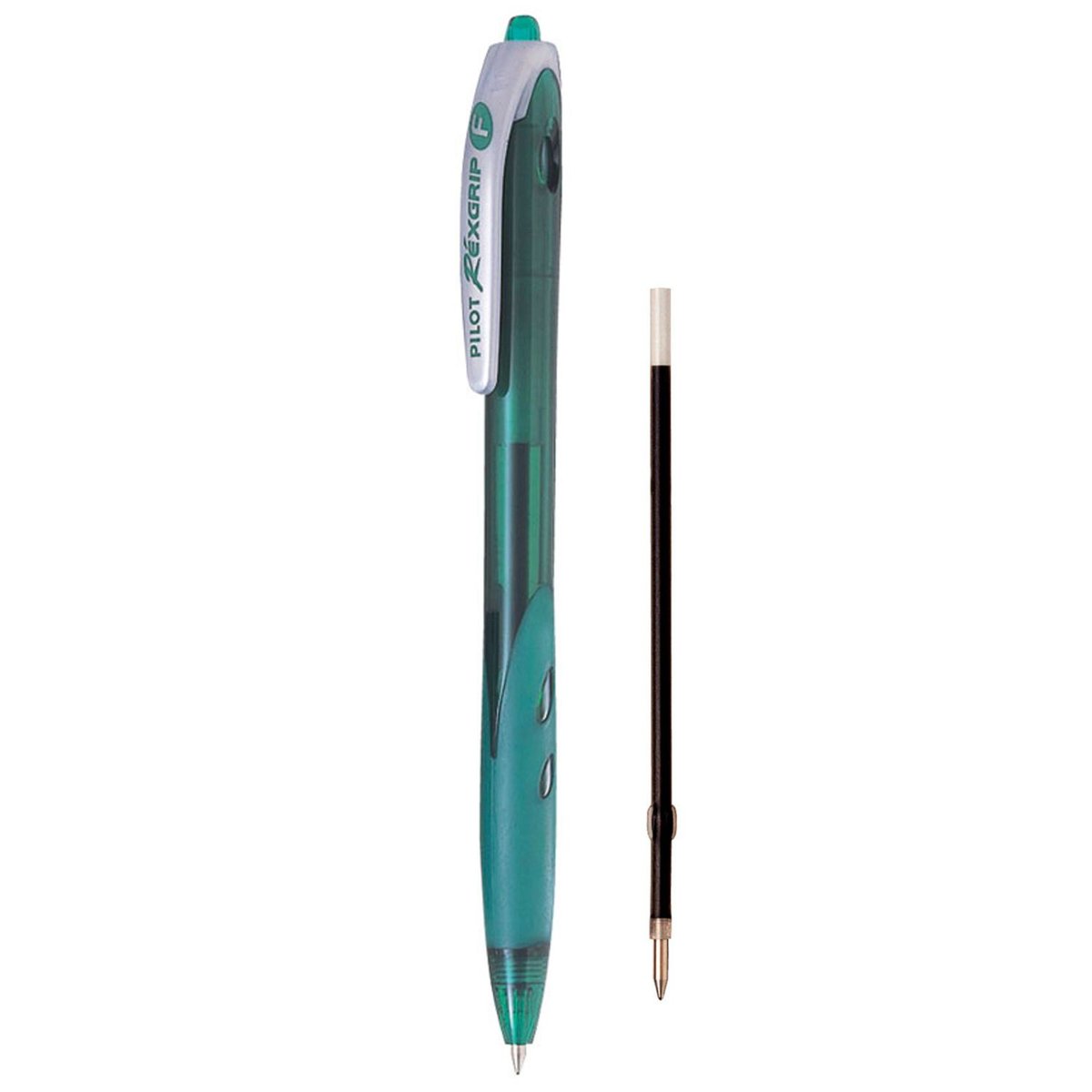 Pilot  Zestaw długopis olejowy REXGRIP zielony + wkład
