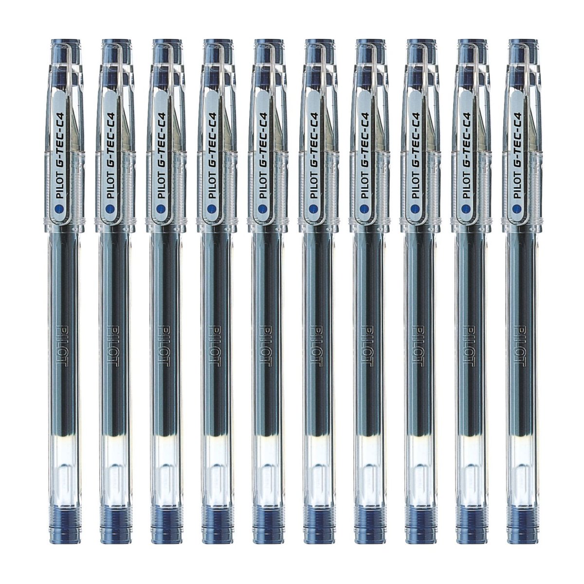 Pilot  Długopis żelowy G-TEC-C4 niebieski zestaw 10 sztuki