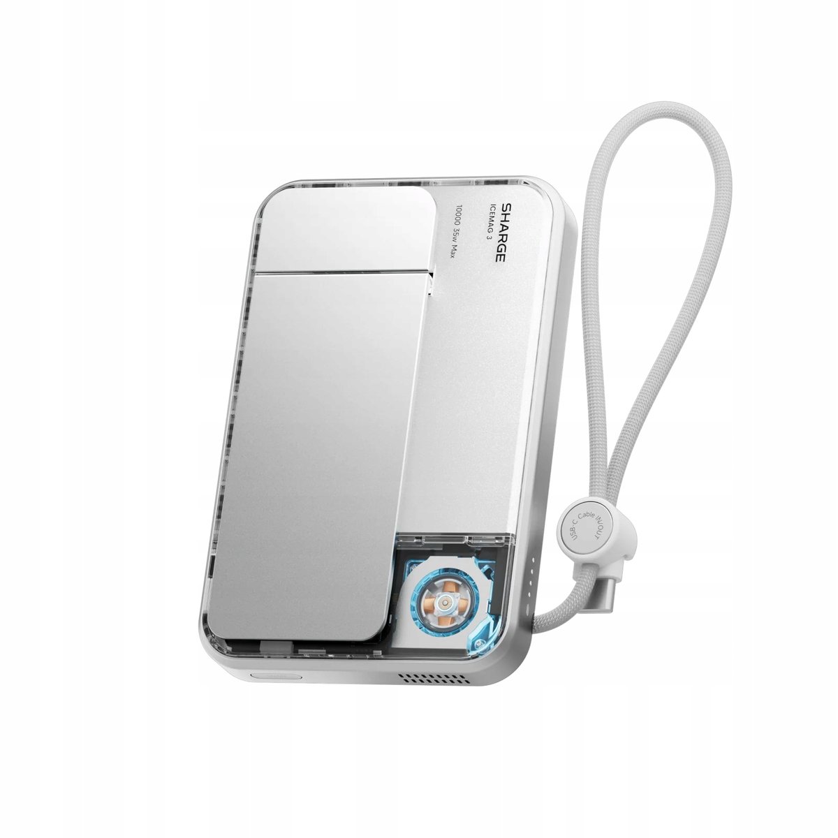 SHARGE Ice Mag 3 Powerbank 10000mAh MagSafe USB C szybkie ładowanie biały