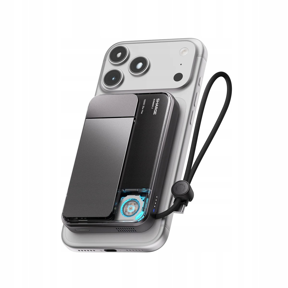 SHARGE Ice Mag 3 Powerbank MagSafe 10000mAh 20W USB-C Transparentny Szybki