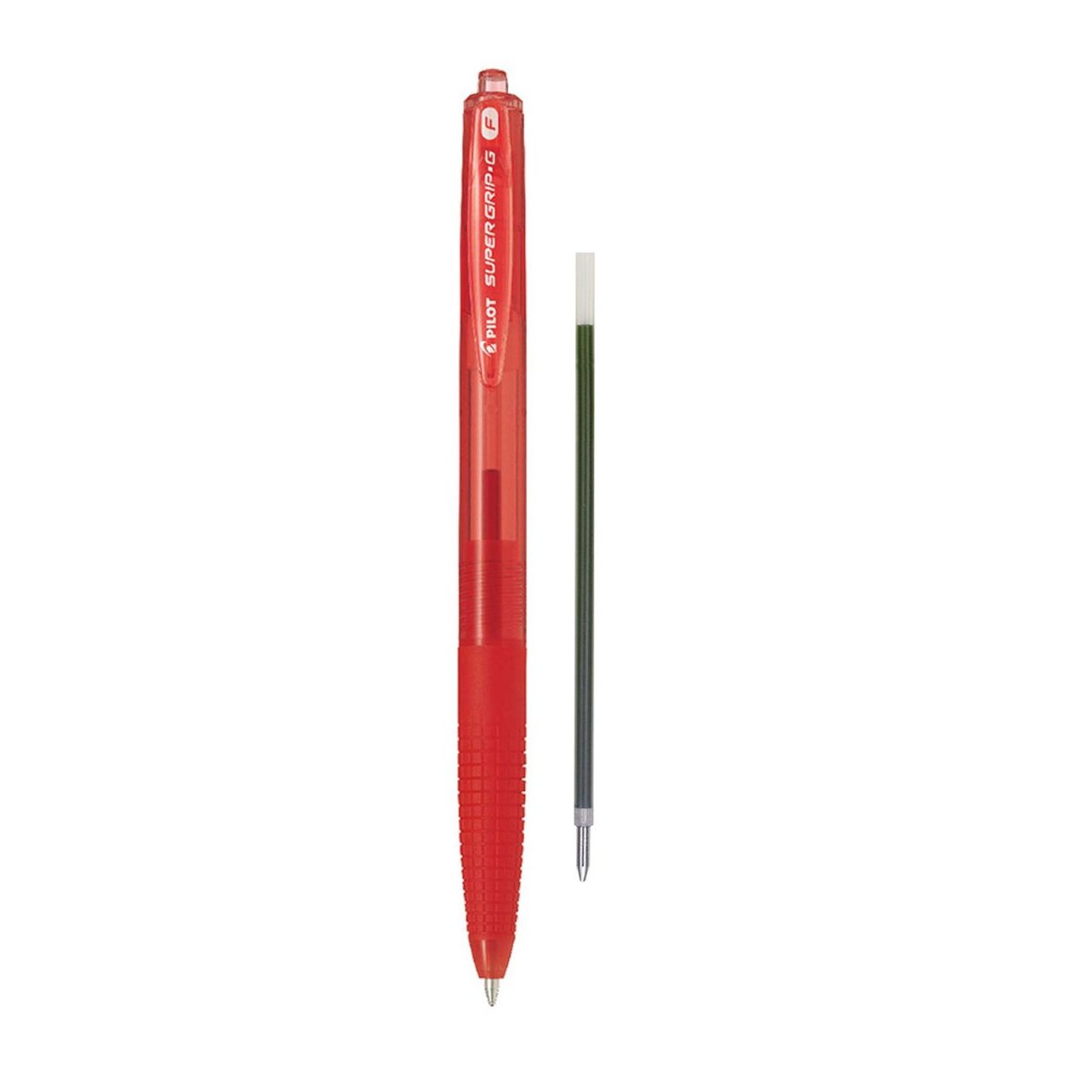 Pilot  Zestaw długopis olejowy automatyczny SUPER GRIP G czerwony + wkład