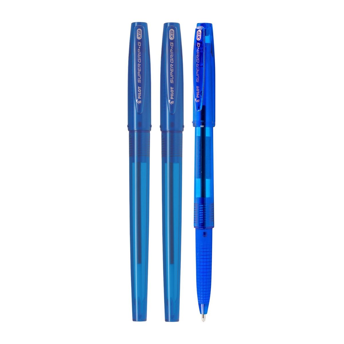 Pilot  Długopis olejowy SUPER GRIP skuwka niebieski zestaw 3 sztuki