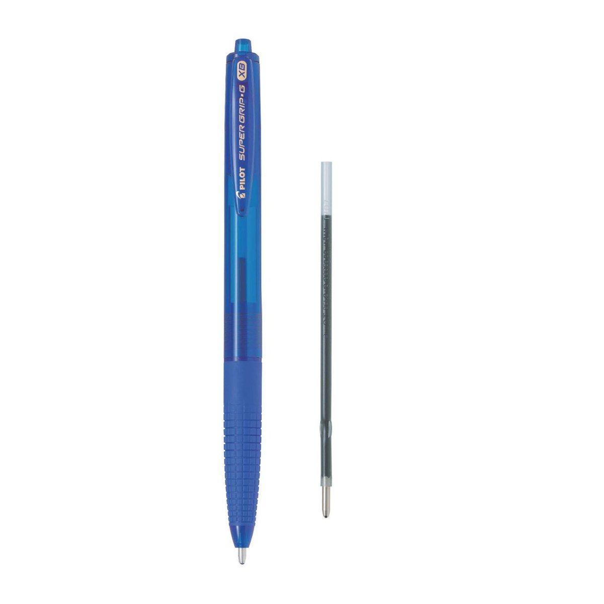 Pilot  Zestaw długopis olejowy automatyczny SUPER G niebieski + wkład