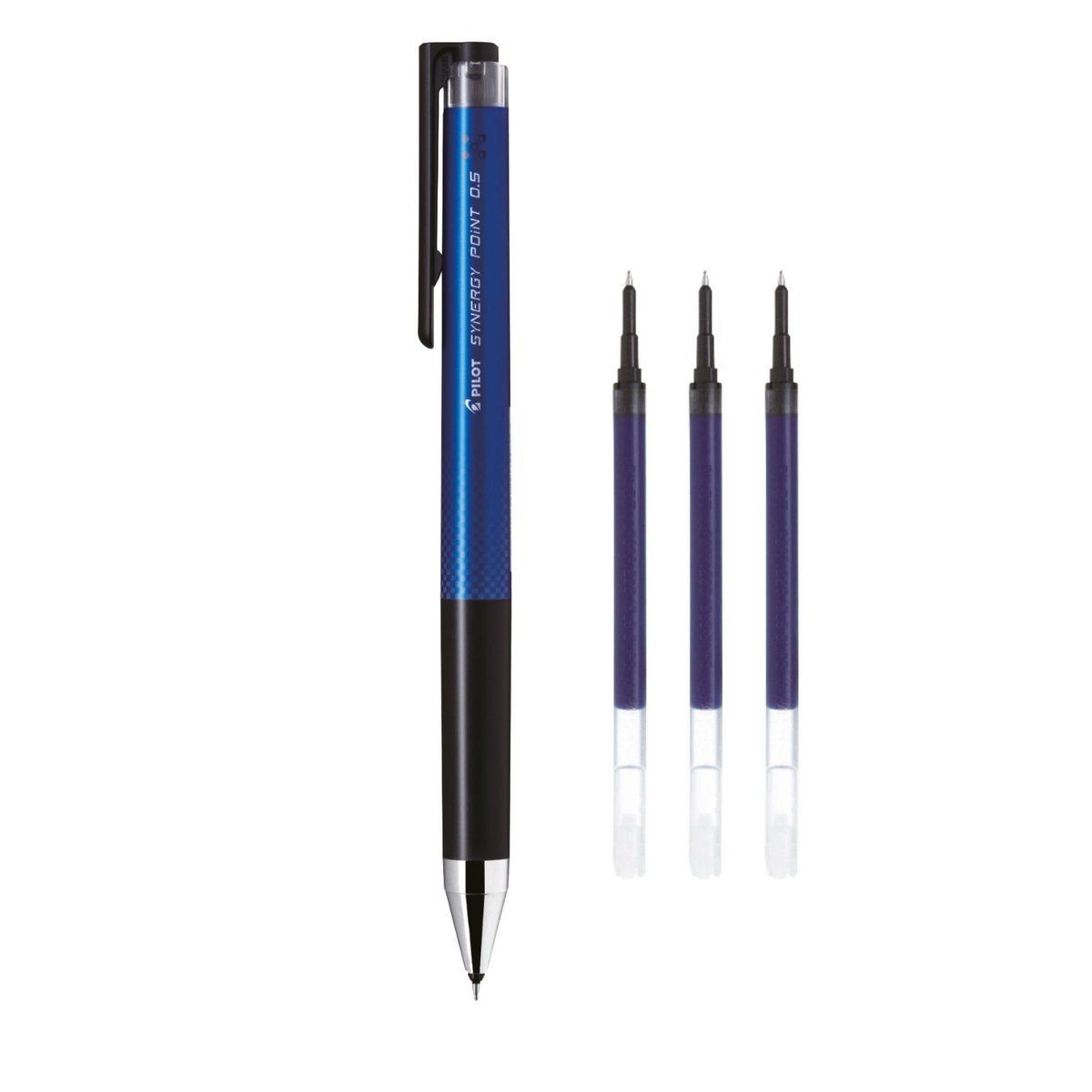 Pilot  Zestaw długopis żelowy SYNERGY POINT niebieski + 3 wkłady