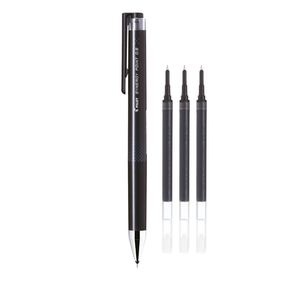 Pilot  Zestaw długopis żelowy SYNERGY POINT czarny + 3 wkłady