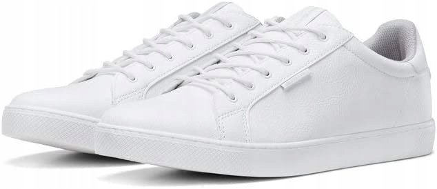 JACK JONES MĘSKIE TRAMPKI BIAŁE NISKIE 46 Ż2J