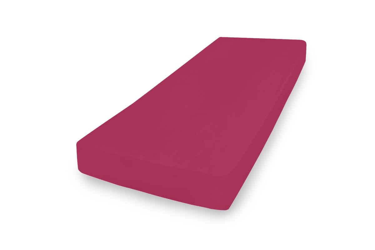 Prześcieradło jersey z gumką 90x190/200x20 amarantowe Premium