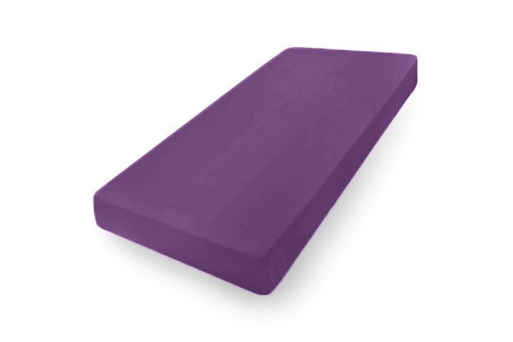 Prześcieradło jersey z gumką 180/190x190/200x20 fioletowe Premium