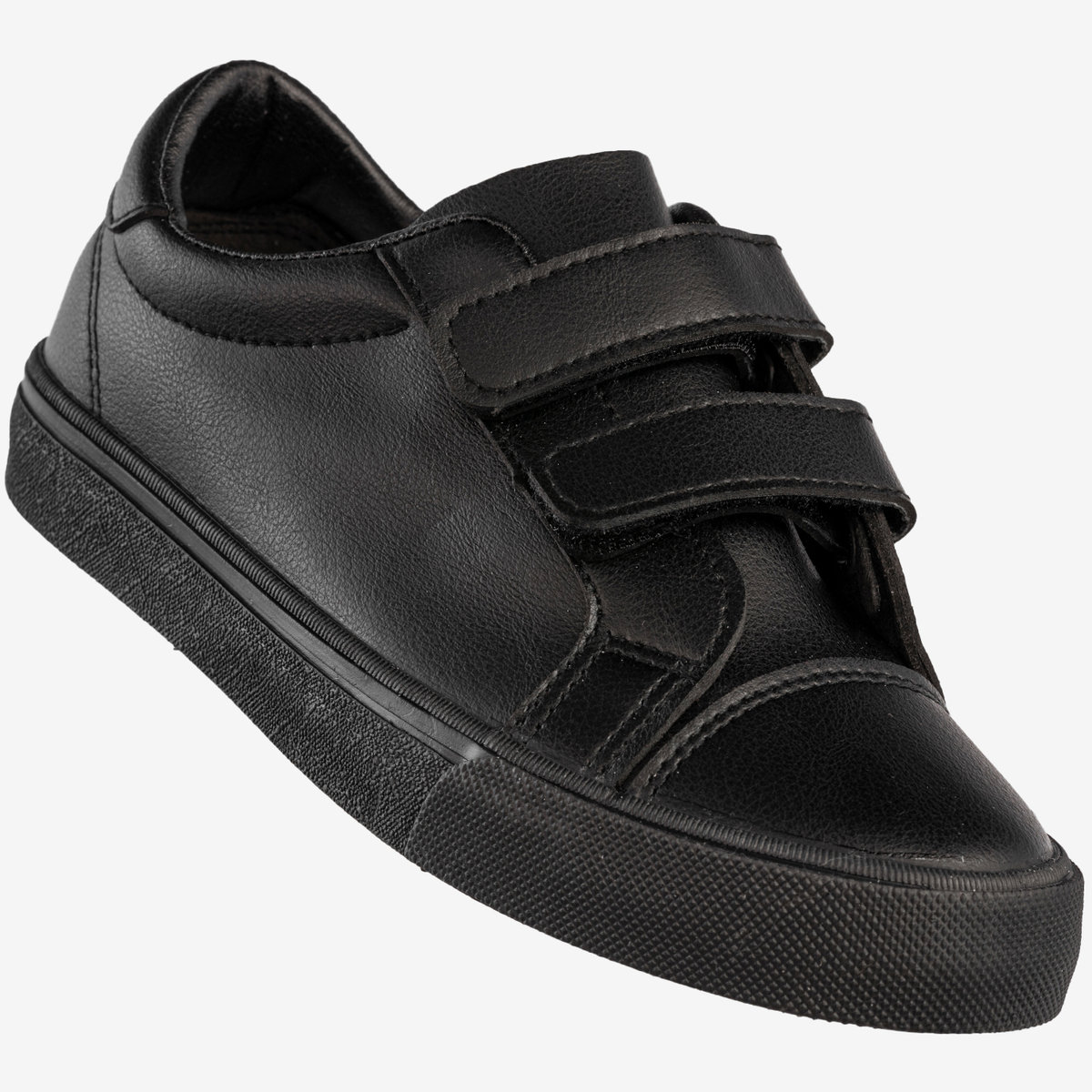 Trampki Dziecięce Ekoskóra Buty Na Rzepy Sportowe Czarne Apawwa RC13 30