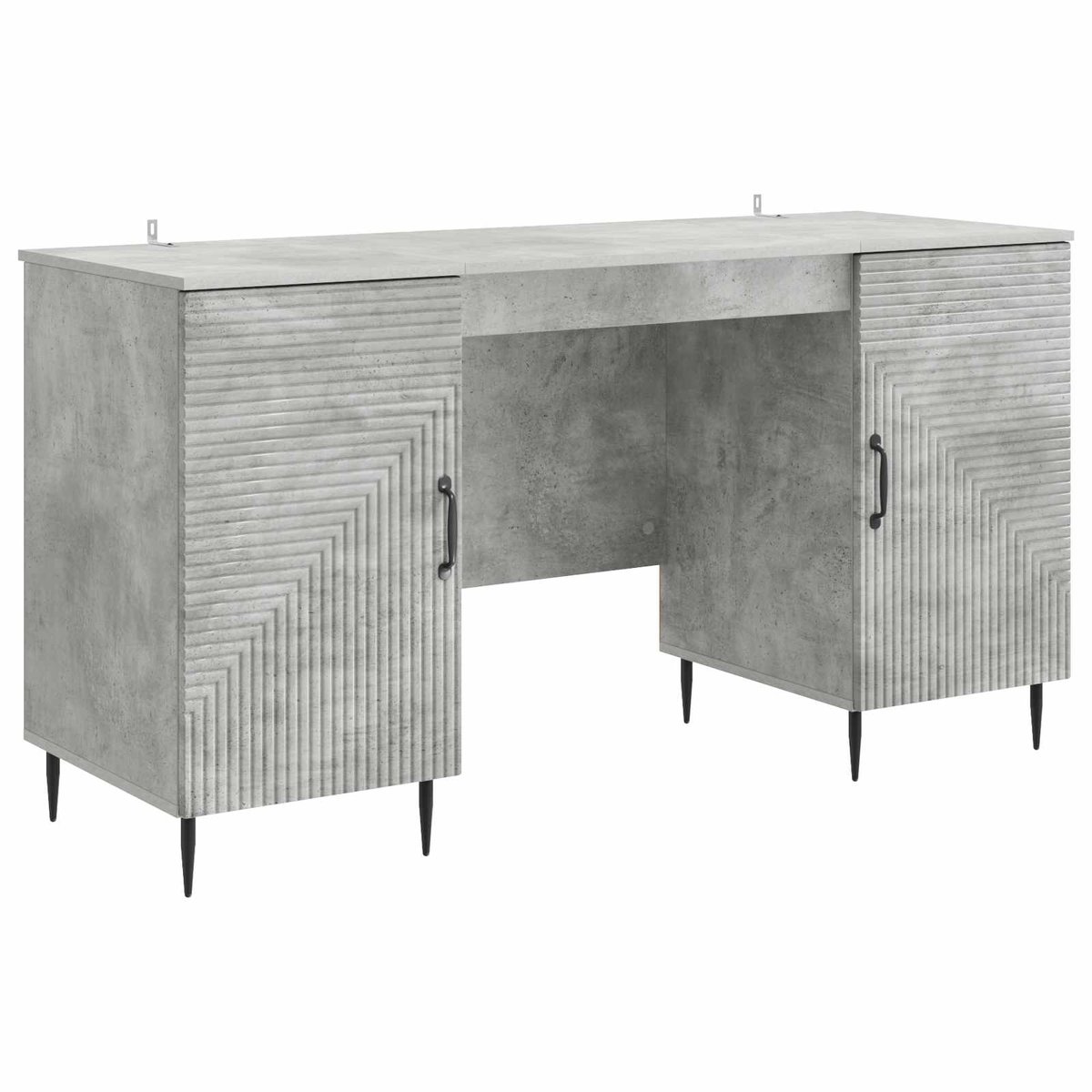 vidaXL Biurko Betonowy szary 142,5 x 50 x 75 cm Drewno inżynieryjne