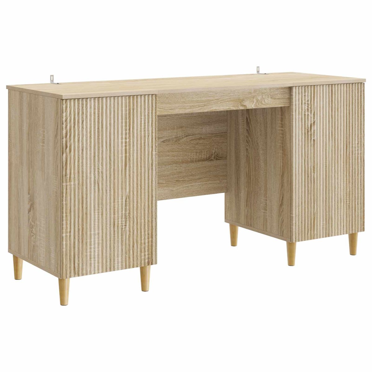 vidaXL Biurko dąb Sonoma 142,5 x 50 x 75 cm Drewno inżynieryjne