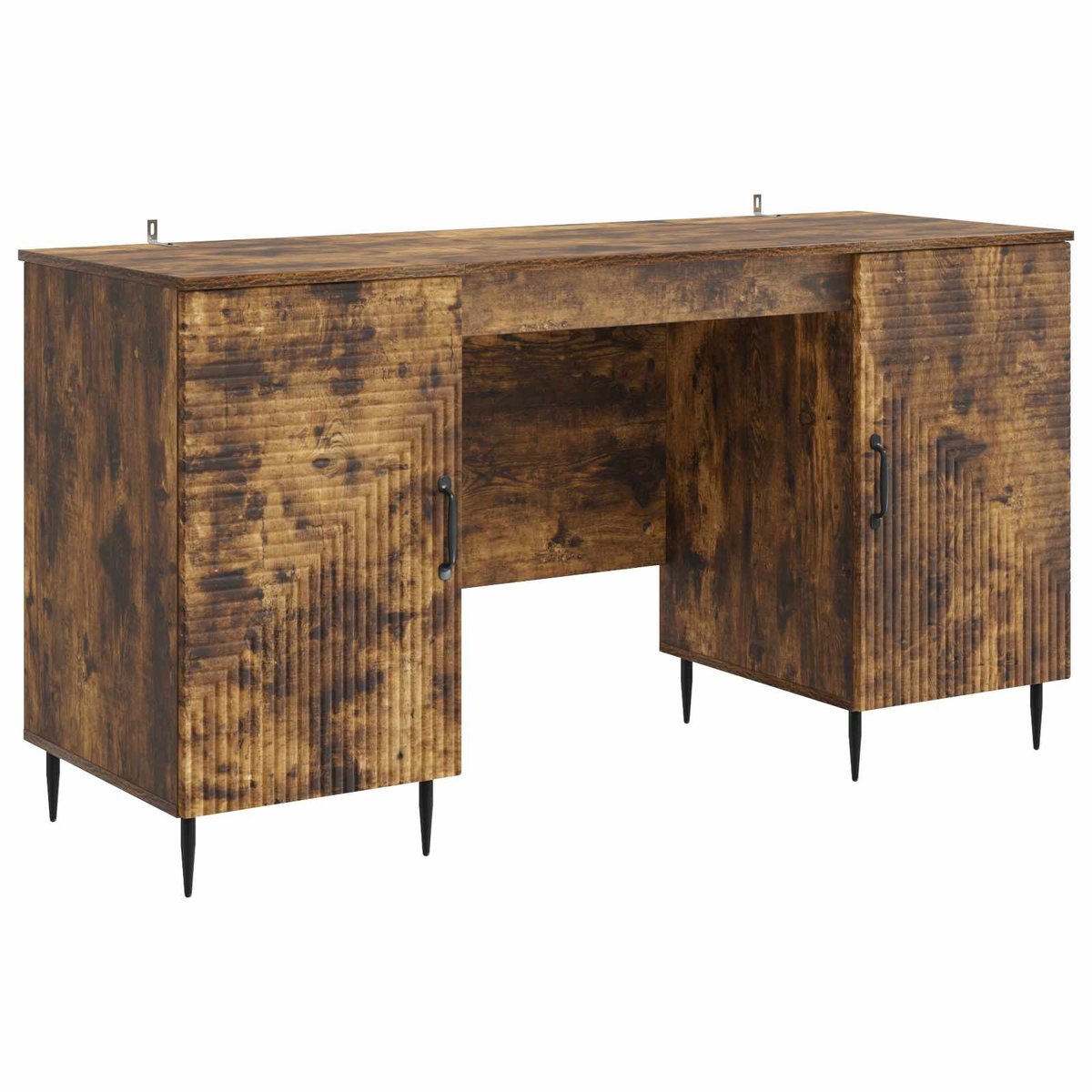 vidaXL Biurko Dąb wędzony 142,5 x 50 x 75 cm Drewno inżynieryjne