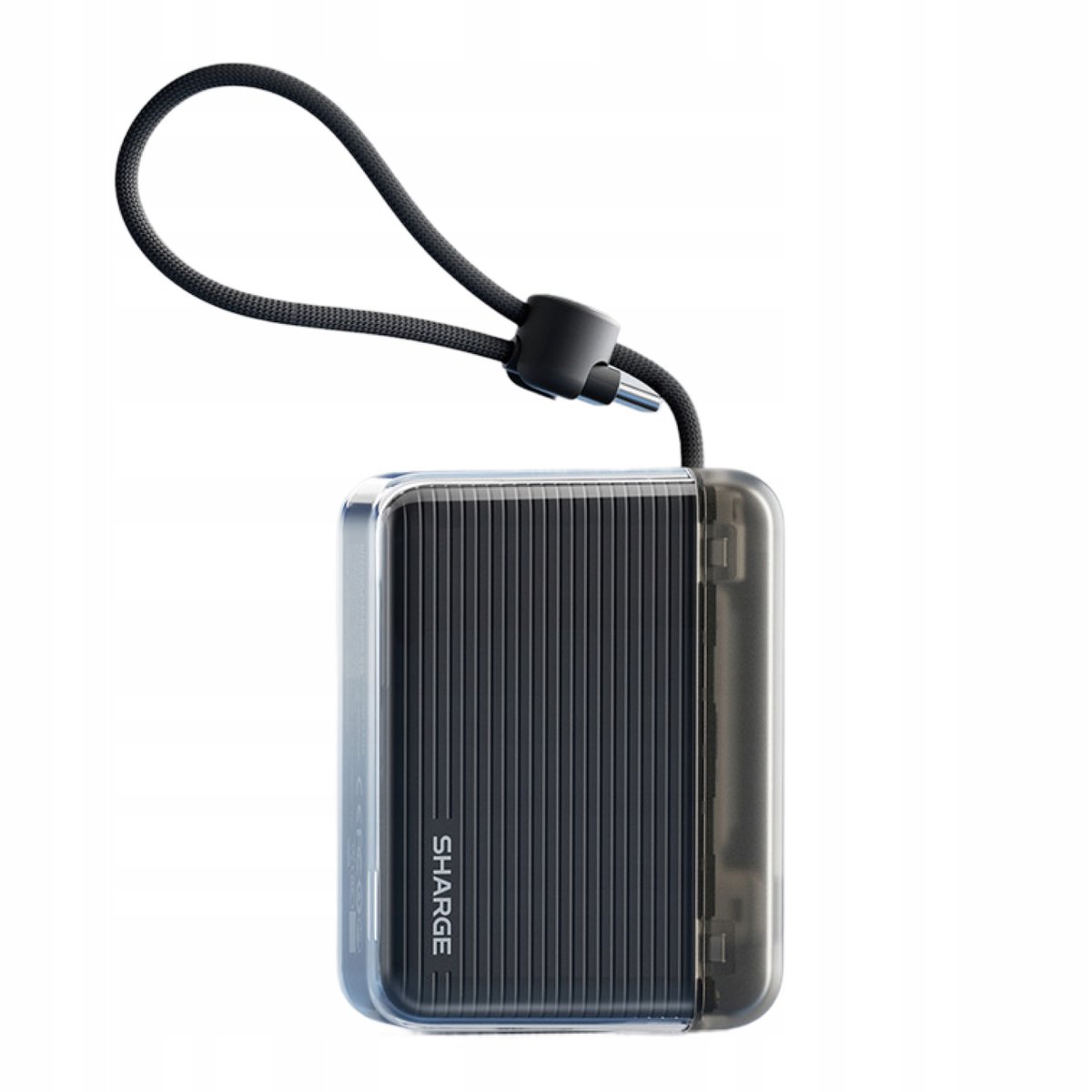 Powerbank SHARGE Flow Go 10000mAh 20W USB-C kabel szybkie ładowanie czarny