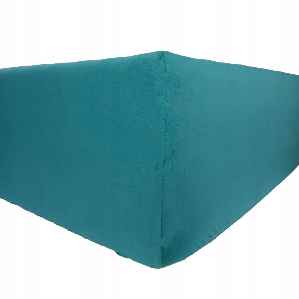 Prześcieradło Jersey Delux - aqua 140x200 Z gumką Produkt Polski
