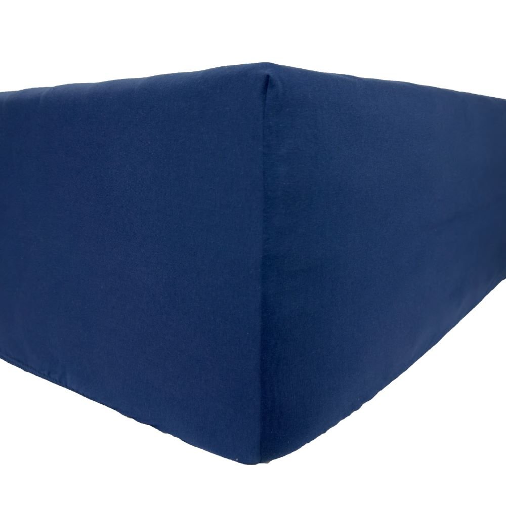 Prześcieradło Jersey Delux - granat 240x220 Z gumką Produkt Polski