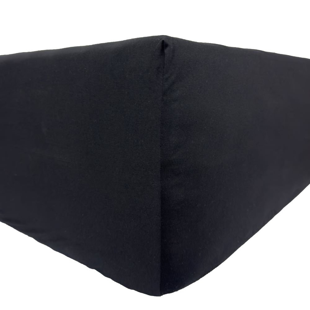 Prześcieradło Jersey Delux - czarny 100x200 Z gumką Produkt Polski
