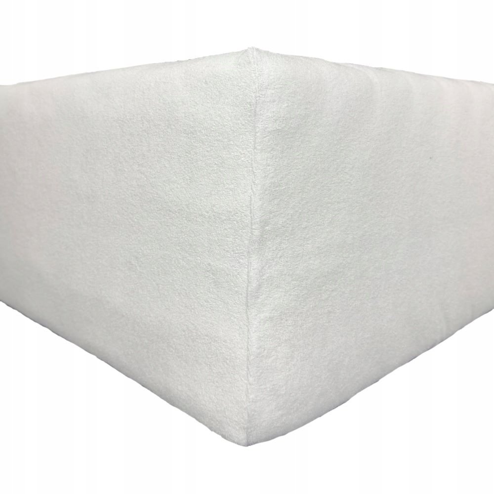 Prześcieradło Frotte Delux - biały 140x200 Z gumką Produkt Polski