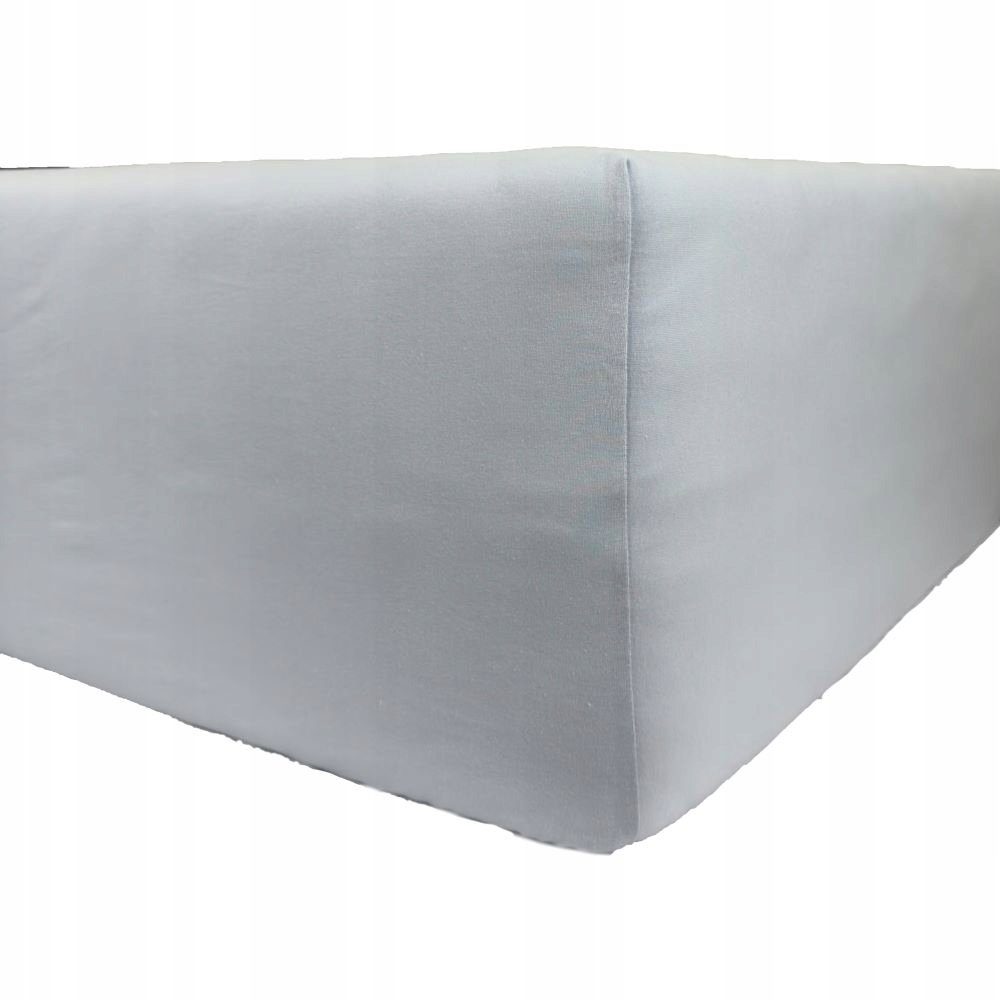 Prześcieradło Jersey Delux - popiel 160x200 Z gumką Produkt Polski