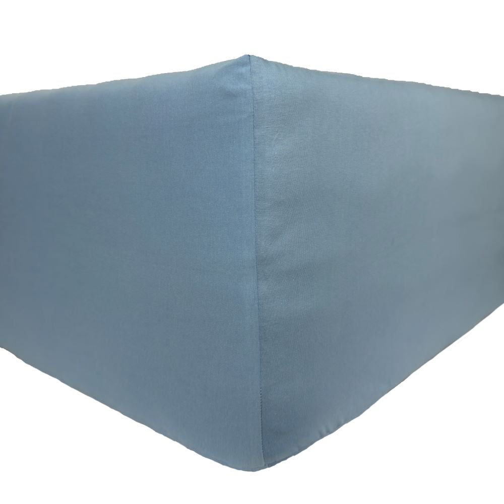 Prześcieradło Jersey Delux - błękit 160x200 Z gumką Produkt Polski