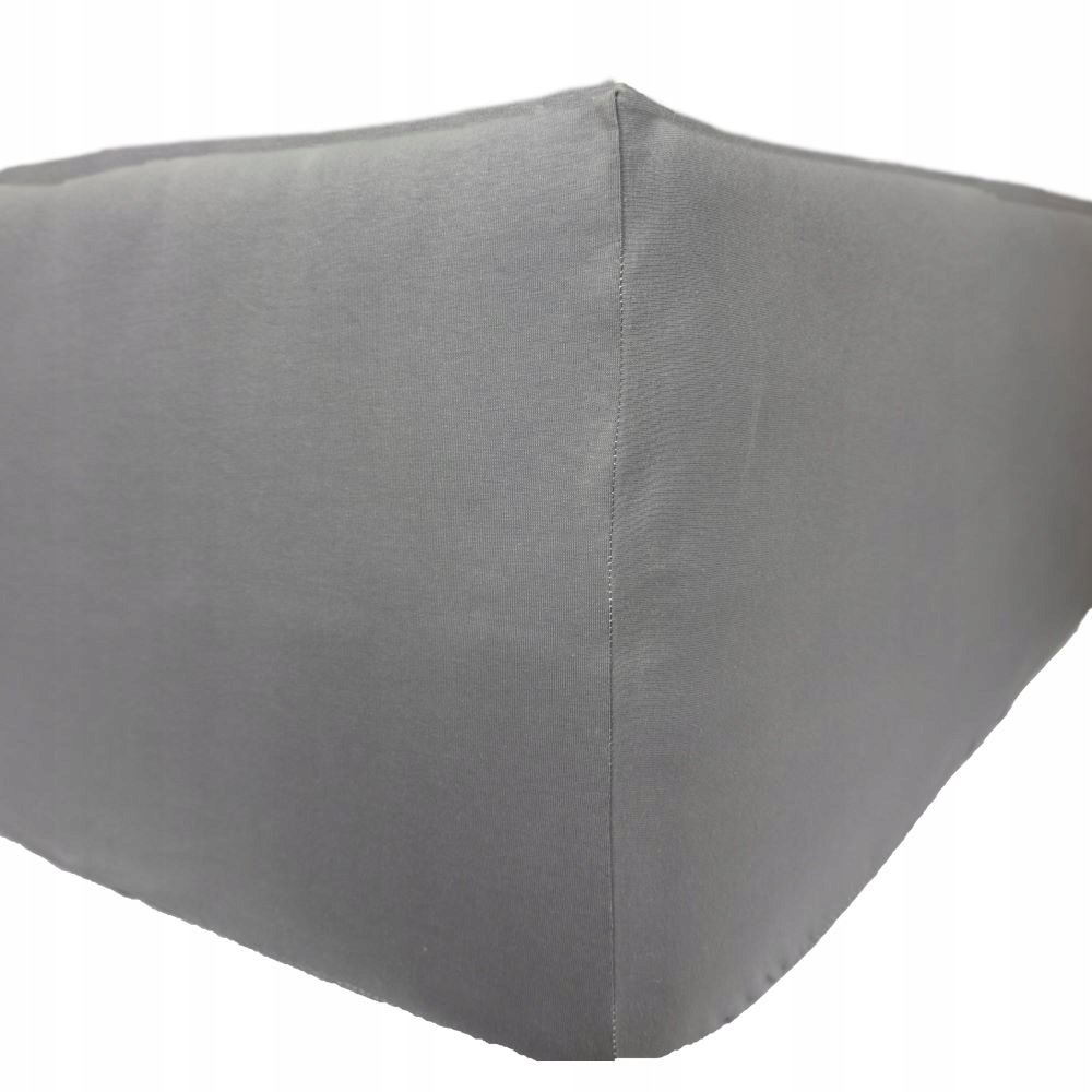 Prześcieradło Jersey Delux - stalowy 160x200 Z gumką Produkt Polski