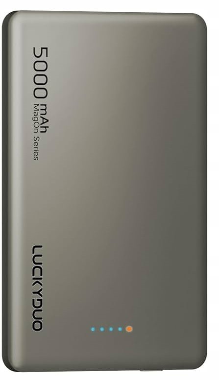 Powerbank LUCKYDUO 5000 mAh szary MAGSAFE do IPhone