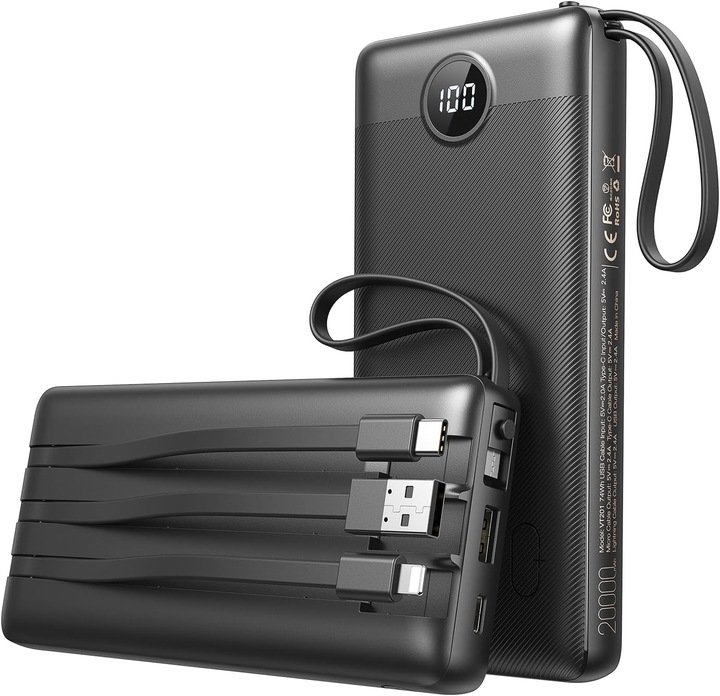 Powerbank VEEKTOMX 20000 mAh czarny