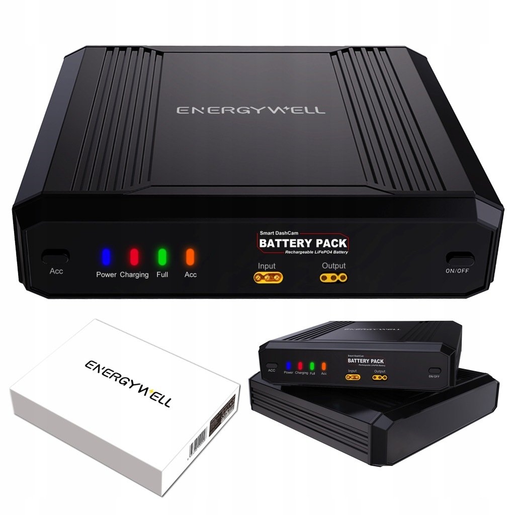 POWERBANK AKUMULATOR BATERIA DO KAMER SAMOCHODOWYCH ENERGYWELL P6C 102,4Wh