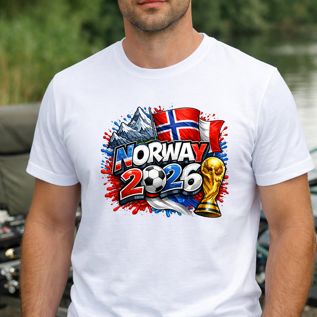 Koszulka WORLD CUP 2026 NORWEGIA kolor biały rozmiar M