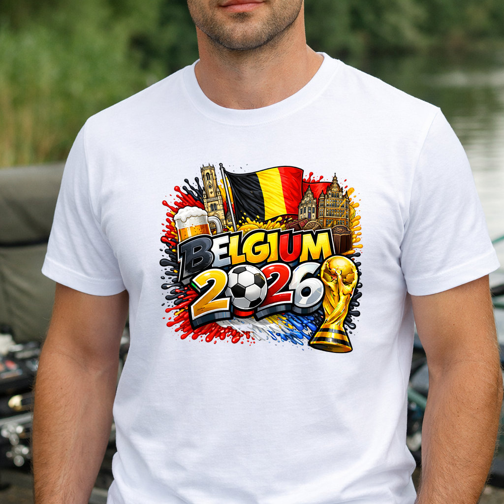 Koszulka WORLD CUP 2026 BELGIA kolor biały rozmiar L