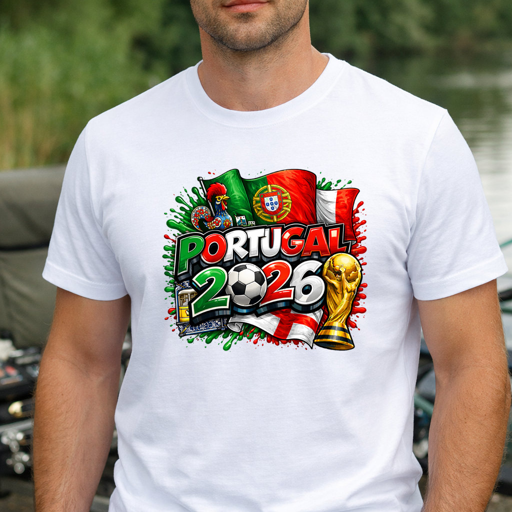 Koszulka WORLD CUP 2026 PORTUGALIA kolor biały rozmiar XL