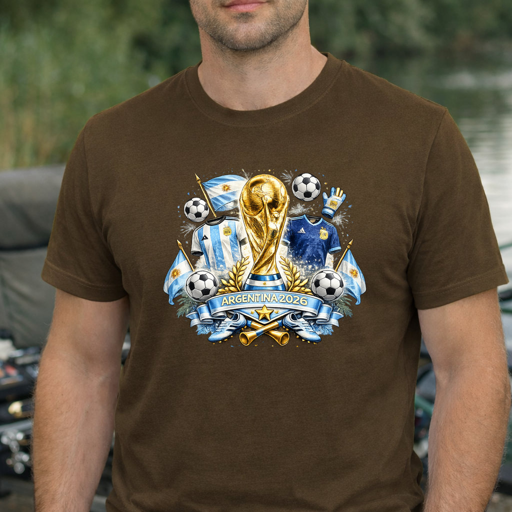 Koszulka WORLD CUP 2026 ARGENTYNA kolor brązowy rozmiar XL