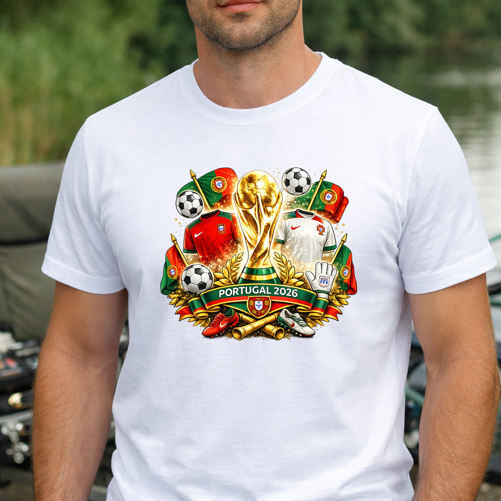 Koszulka WORLD CUP 2026 PORTUGALIA kolor biały rozmiar S