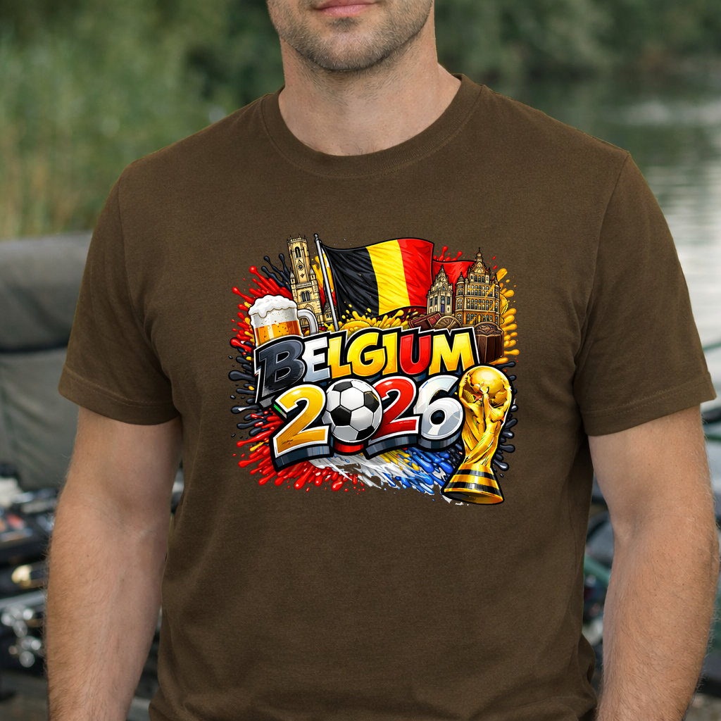 Koszulka WORLD CUP 2026 BELGIA kolor brązowy rozmiar XXL