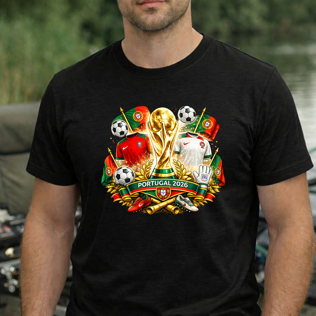 Koszulka WORLD CUP 2026 PORTUGALIA kolor czarny rozmiar S