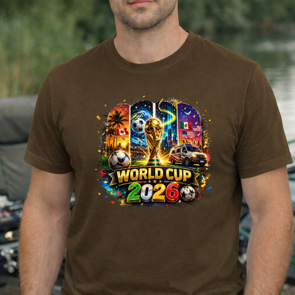 Koszulka WORLD CUP 2026 kolor brązowy rozmiar M