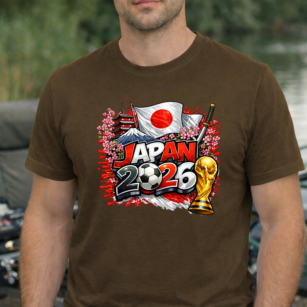 Koszulka WORLD CUP 2026 JAPONIA kolor brązowy rozmiar XS