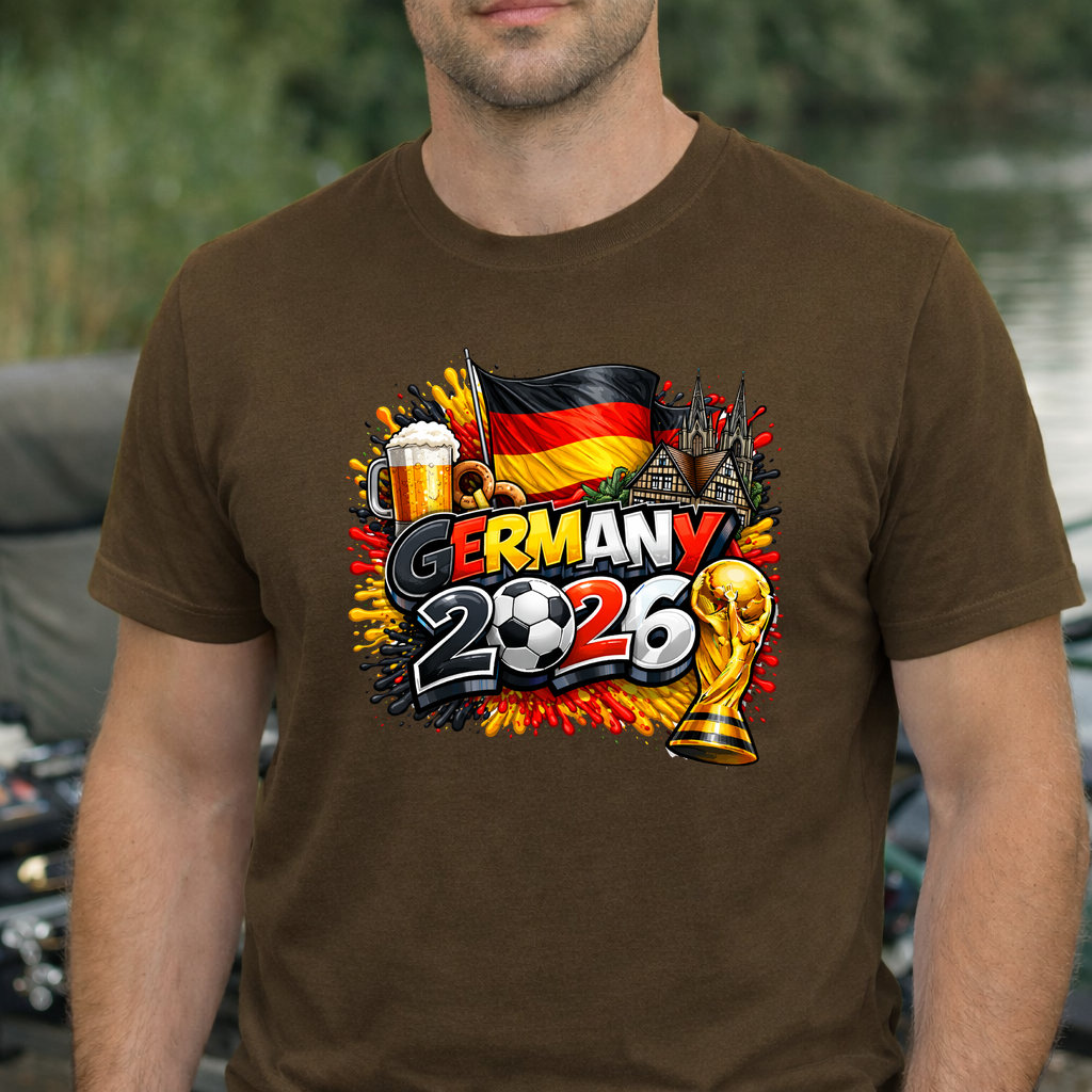 Koszulka WORLD CUP 2026 NIEMCY GERMANY kolor brązowy rozmiar S