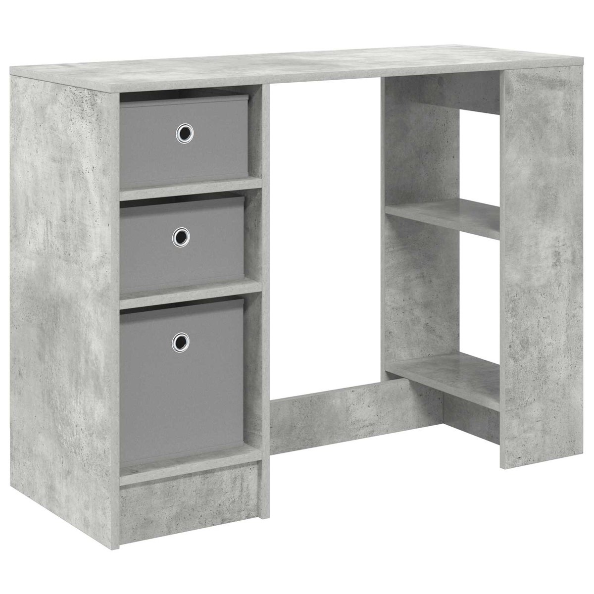 vidaXL Biurko Betonowy szary 100 x 40 x 75 cm Materiał drewnopochodny